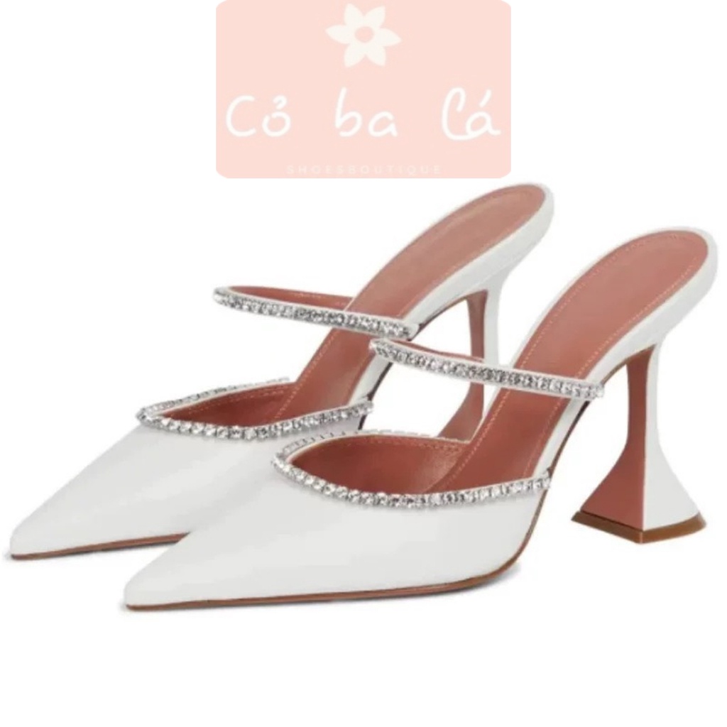 SỤC NỮ COBALA SHOES - DÉP CAO GÓT BÍT MŨI NHỌN - DÉP THỜI TRANG NỮ QUAI NGANG ĐÍNH ĐÁ D23017700