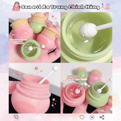 Hũ mặt nạ ngủ môi Cappuvini Jar Lip kiểm son dưỡng Cao Cấp
