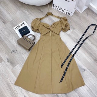 Váy maxi thô hở eo tôn dáng (sale)