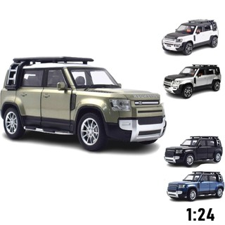 Mô hình xe Land Rover Range rover Defender tỉ lệ 1:24 full kim loại full open
