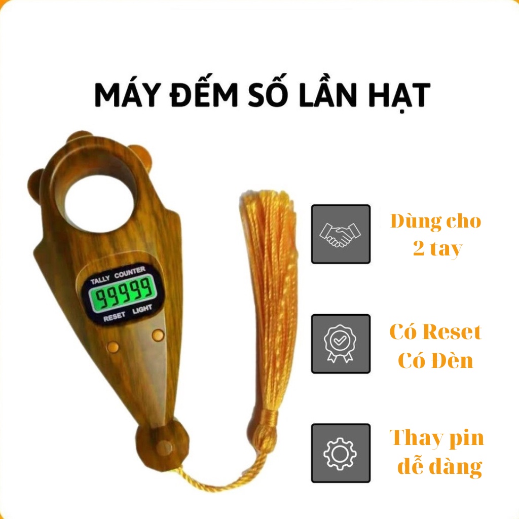 Máy Bấm Đếm Số Niệm Phật Hương Trang- Có Đèn Led, Nhớ Được Số ( Nhiều Màu Sắc )