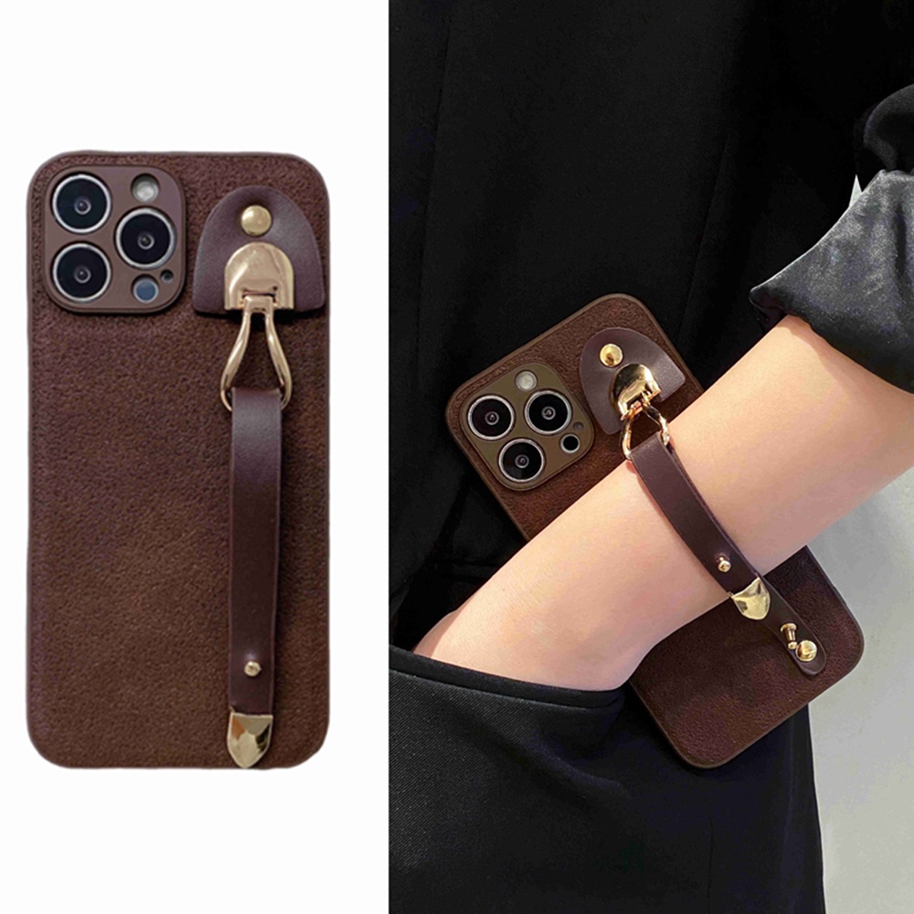 Ốp Điện Thoại Mềm Họa Tiết Vintage Có Dây Đeo Cho iphone 11 Pro MAX XS MAX XR XS X