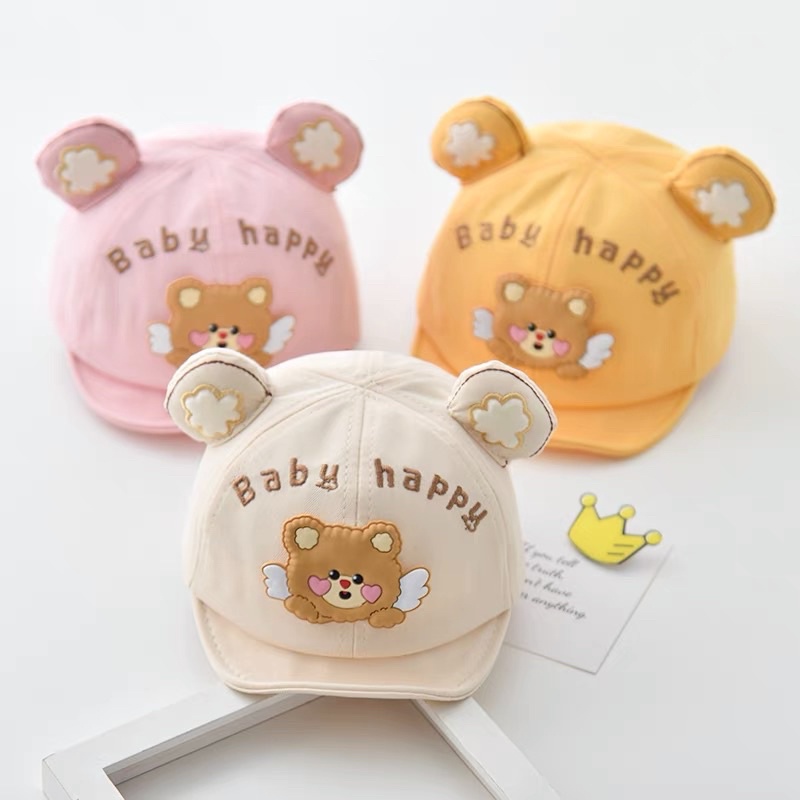 Mũ lưỡi trai cho bé trai bé gái hình dễ thương , phù hợp 4 tháng - 3 tuổi