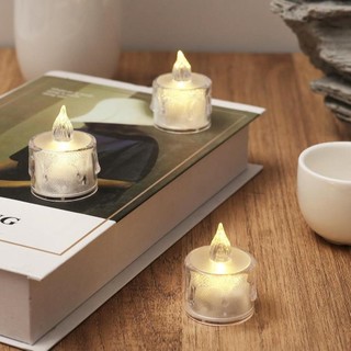 Nến điện tử mini trang trí decor cao 5cm (Set 5 cái)