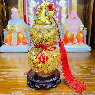 Hồ lô đứng phong thuỷ đế gỗ