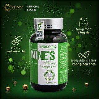 Viên uống hỗ trợ sáng da Nine's Beauty, hỗ trợ mờ nám, da xinh tươi sáng