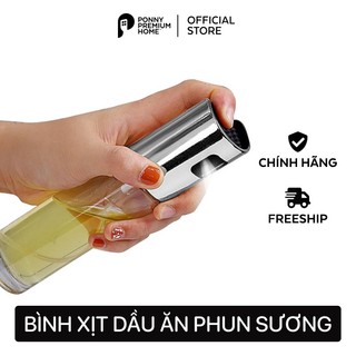 Bình đựng dầu ăn thủy tinh xịt phun sương, chai lọ chiết dầu ăn, gia vị dùng cho thực phẩm Ponny Premium Home