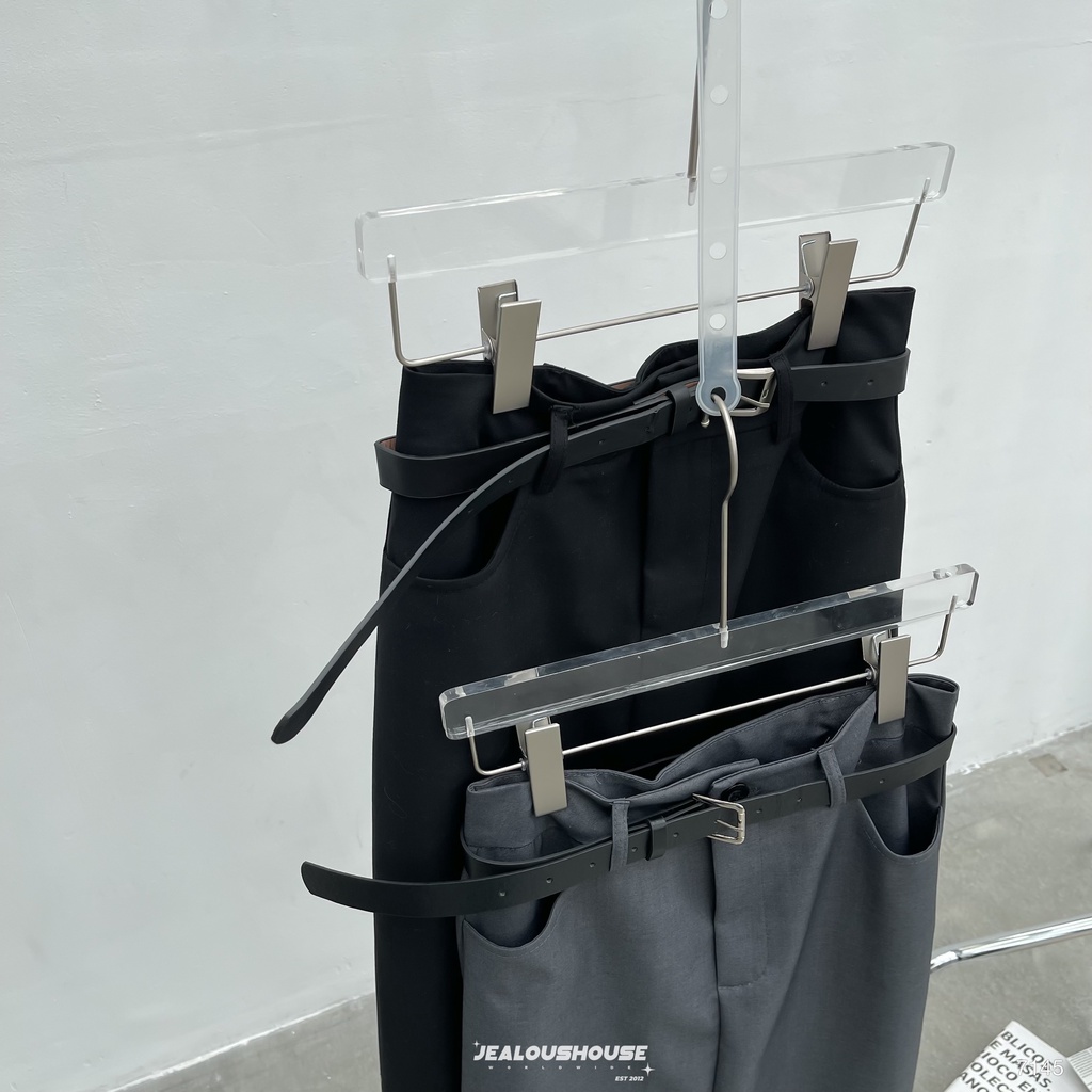 Chân váy dài ly giữa kèm thắt lưng - 7145