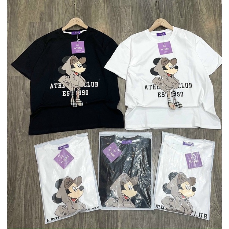 Áo Phông Form Rộng Hoạ Tiết Mickey Nổi T-Tang Mã KH38