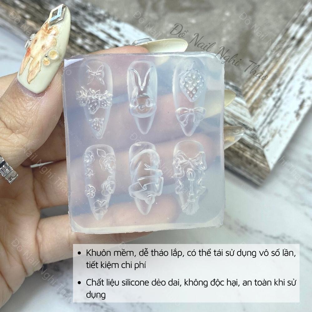 Khuôn silicon nail làm charm NGHI THẢO