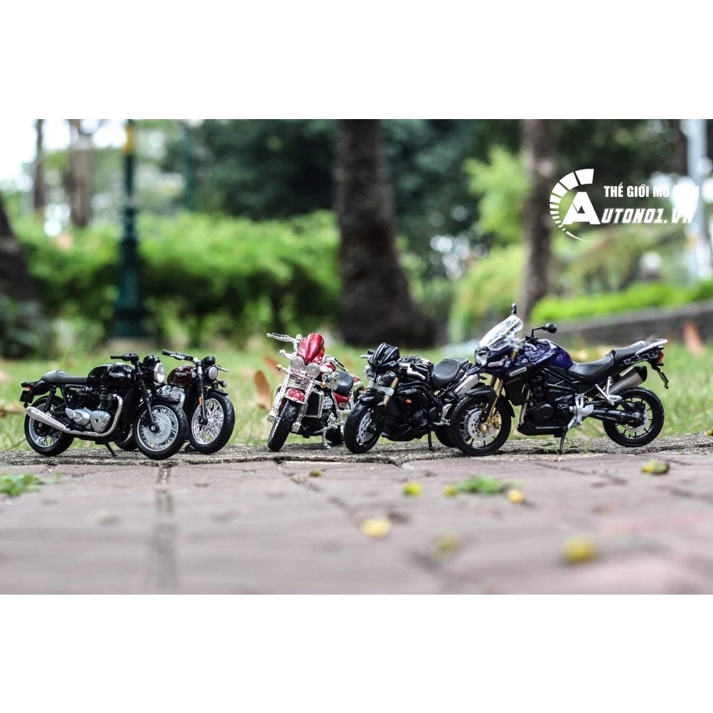 Mô hình xe các mẫu Triump tỉ lệ 1:18 có chi tiết kim loại