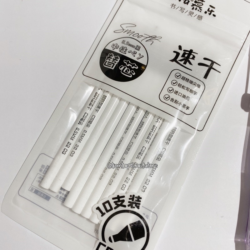 Ngòi bút MURA chính hãng mực đen ngòi 0.5mm