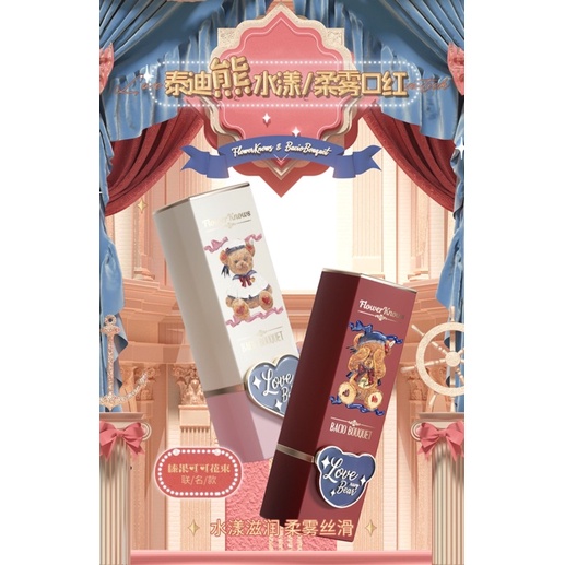 [MUA 2 TẶNG 1] Son Flower Knows Love Bear Satin/Mattle lipstick