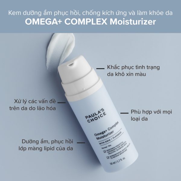 [PAULA'S CHOICE] Kem Dưỡng Ẩm Phục Hồi, Chống Kích Ứng Và Lão Hóa Cho Da Khô Omega Complex Moisturizer 50ml (Mã 3390)