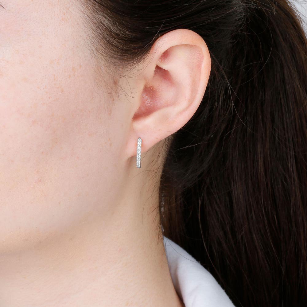 Khuyên tai nữ CDE Signature Cubic Earrings CDE3030SV - Khuyên tai bạc cao cấp S925 ALE