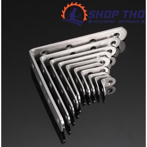 Ke góc vuông chữ L inox dày 3mm