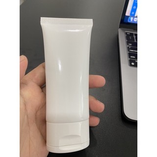 Tuýp oval trắng đục 50ml đựng kem chống nắng