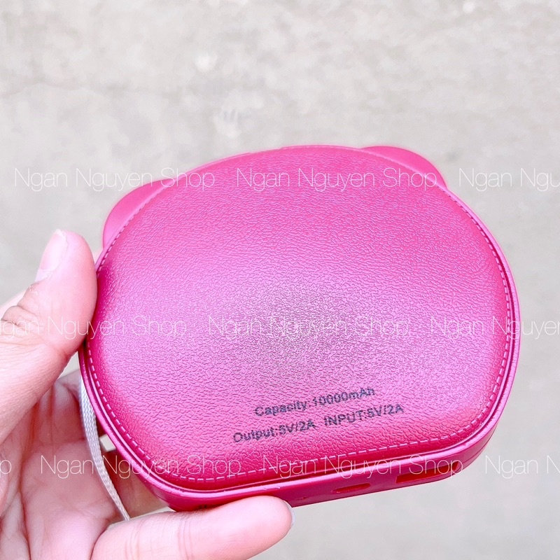 Sạc Dự Phòng Gấu Dâu Lotso Strawberry Toy Story 10000mAh - Hàng Có Sẵn HCM