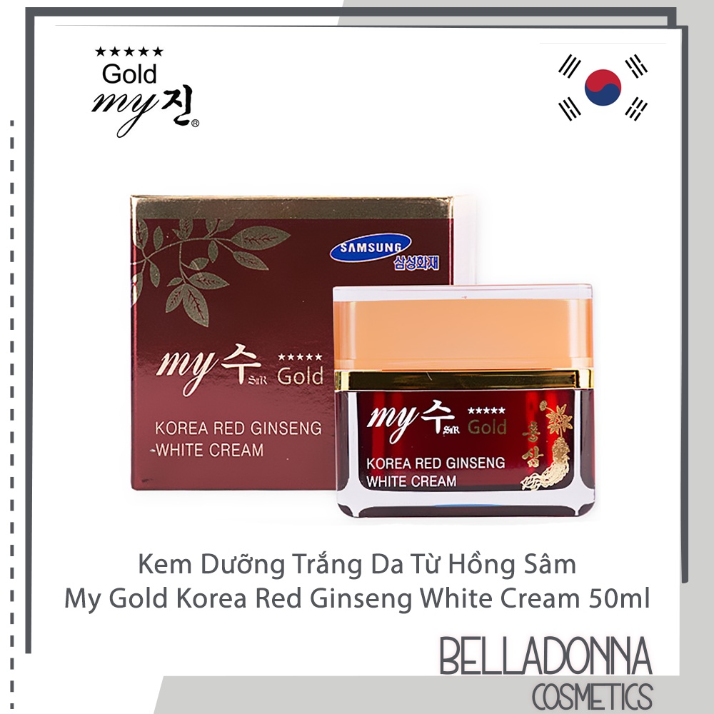 Kem Dưỡng Trắng Da Từ Hồng Sâm My Gold Korea Red Ginseng White Cream 50ml