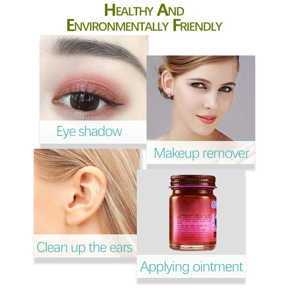 Gói 100 Tăm Bông Dùng 1 Lần Ngoáy Tai Trang Điểm Tẩy Trang 2 Đầu Que Gỗ