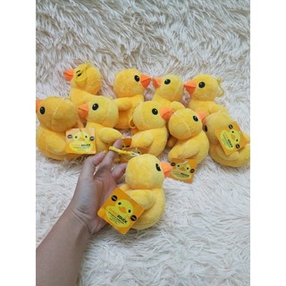 móc khóa gấu bông con vịt vàng