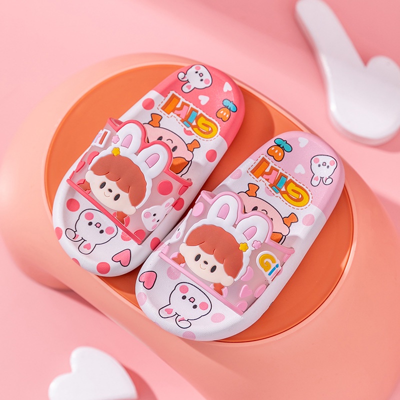 Dép Cho Bé Trai Bé Gái Siêu Nhẹ Hoạt Hình Dễ Thương, Dép Lê Trẻ Em DL06