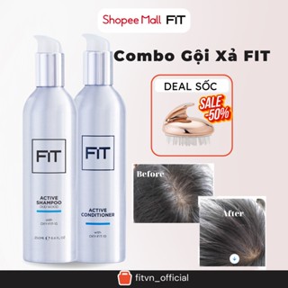 Combo Dầu Gội + Dầu Xả FIT 250ml chứa DHT Blocker Ngăn Rụng Tóc FIT SKINCARE - 250ml x2
