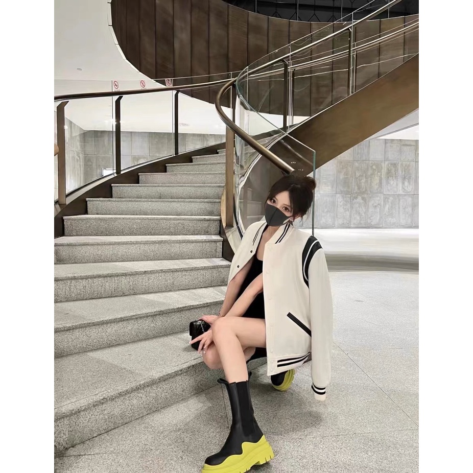 ÁO BOMBER TEDDY SAIN LAURENT , ÁO BOMBER NAM NỮ UNISEX