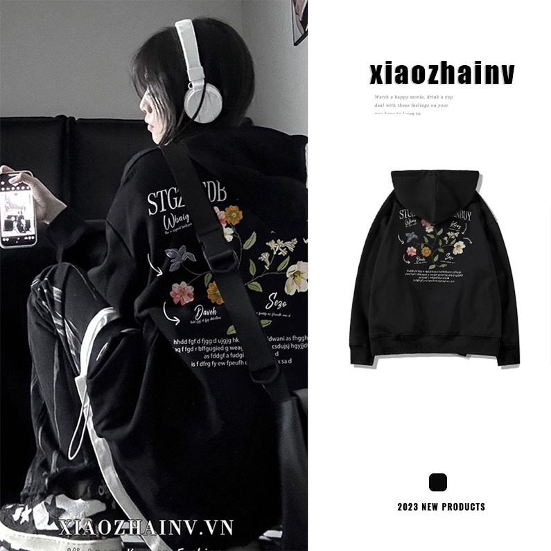 Xiaozhainv Áo Hoodie DàI Tay In HọA TiếT ĐộC ĐáO Cho Nữ