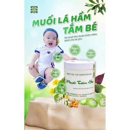 Muối tắm bé Sinh Dược Độc Mộc, Muối tắm bé Thảo dược 400gr