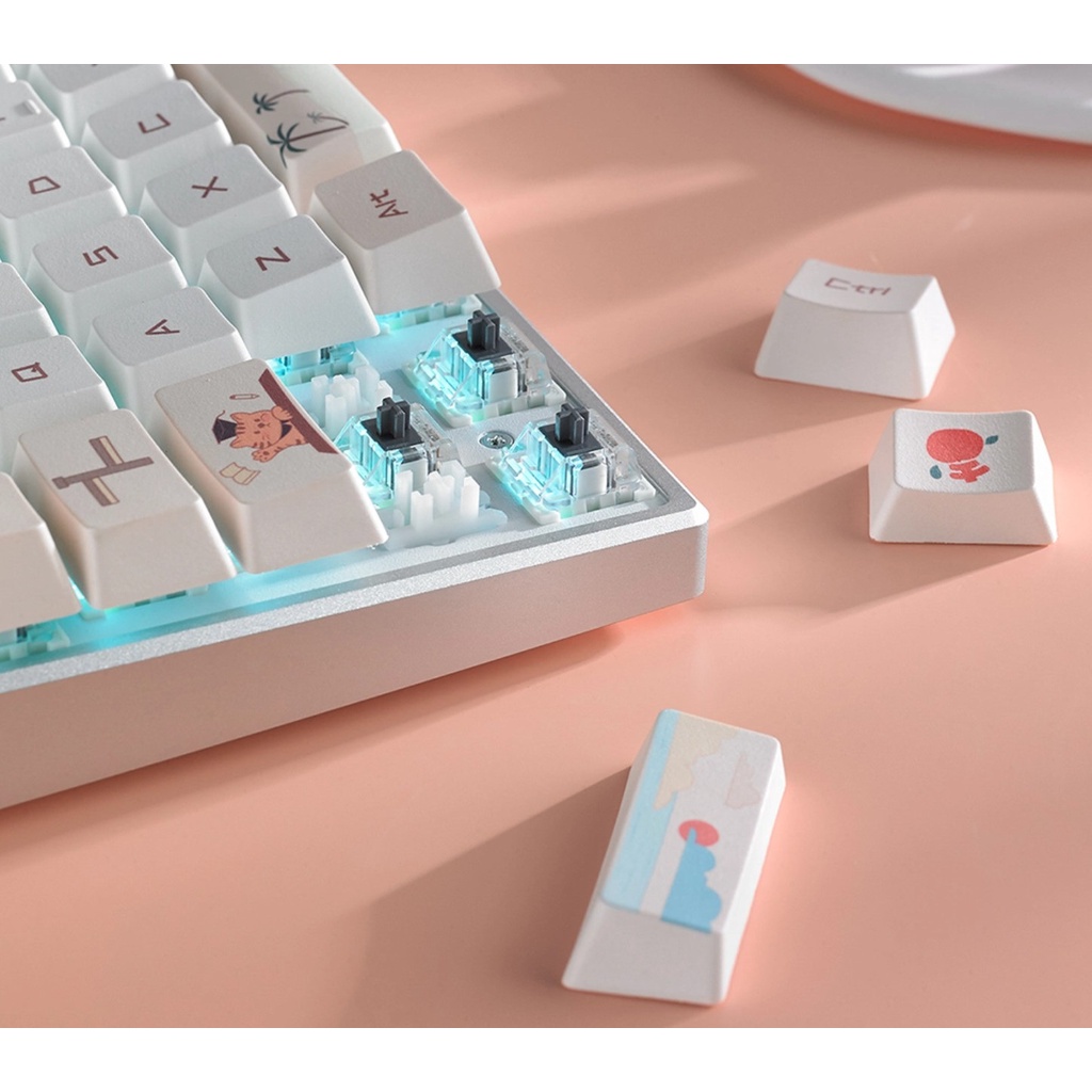 Bàn phím cơ Rapoo MT510 Pro White Milk