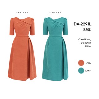 Đầm nữ dáng xoè chất liệu thu đông DX-2291L LYNTRAN