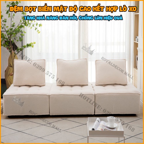 Ghế Sofa Tatami, Ghế Sofa Phong Cách Tối Giản, Bọc Vải Cashmere  - Nội Thất Phòng Khách | BigBuy360 - bigbuy360.vn