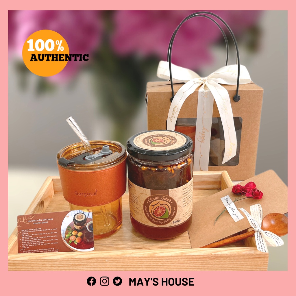 Set quà tặng Chanh sành kèm cốc thủy tinh bọc da sang trọng (quà 20/11, quà 20/10, quà 8/3, quà tết)