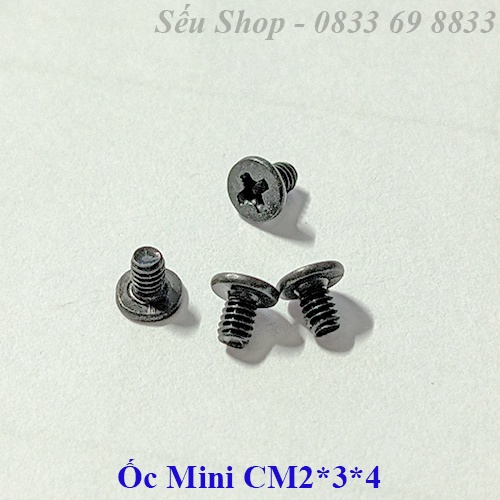Combo 10 ốc mini CM 2*3*4 màu trắng / đen