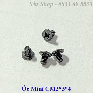 Combo 10 ốc mini cm 24 màu trắng / đen