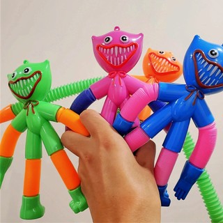 Huggy Wuggy Poppy Playtime Chapter 3  Phát Sáng Lò Xo Kéo Dài 30CM, Con Hoạt Hình Đồ Chơi Huggy Wuggy Móc Khóa