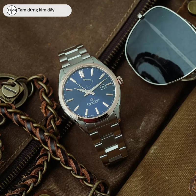 Đồng hồ cơ nam Orient Star Watch Contemporary RE-AU04 Phiên bản đặc biệt lộ máy mặt kính Sapphire dây thép chính hãng