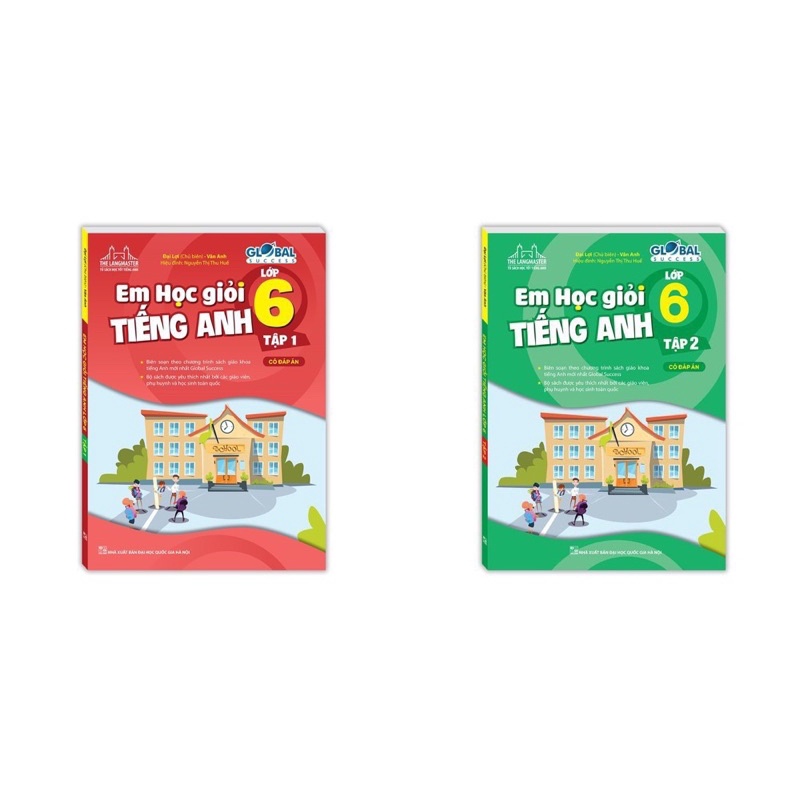 Sách - (Combo 2 tập) GLOBAL SUCCESS - Em Học Giỏi Tiếng Anh Lớp 6