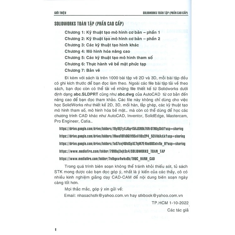 Sách - Solidworks Toàn Tập  - Dùng Cho Các Phiên Bản Solidworks 2022 - 2021