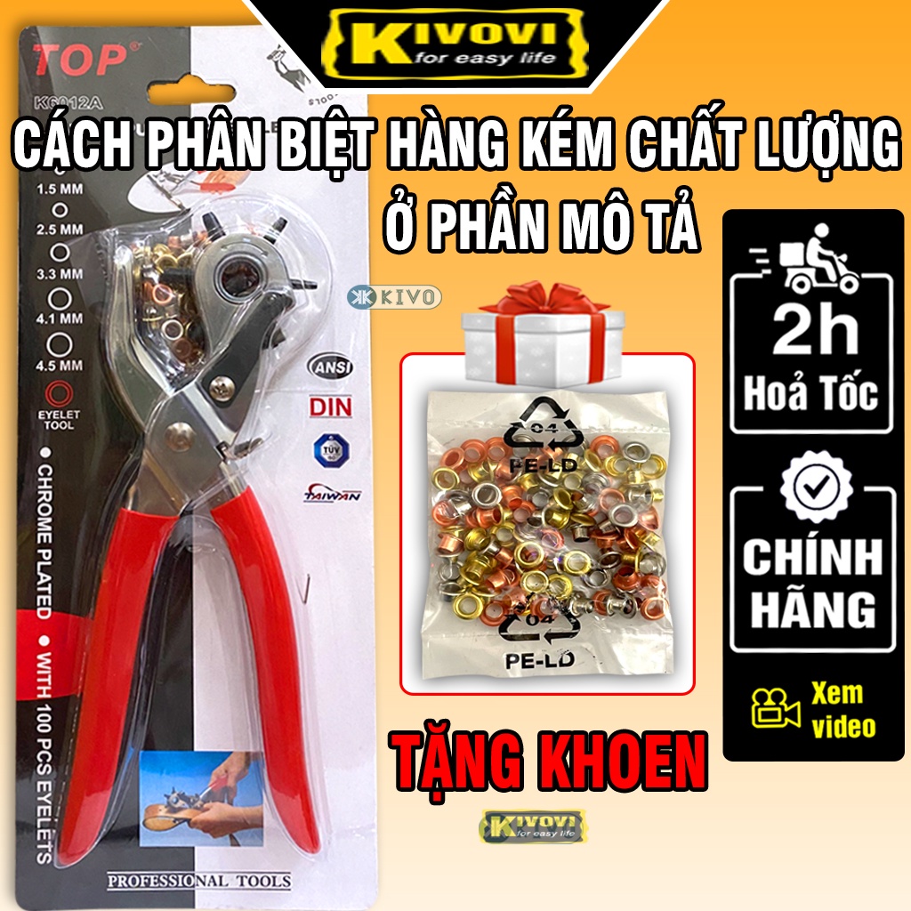 Kìm Bấm Lỗ Thắt Lưng / Bấm Lỗ Dây Nịt -- Kềm Bấm Lỗ Đa Năng Cầm Tay - Kivovi