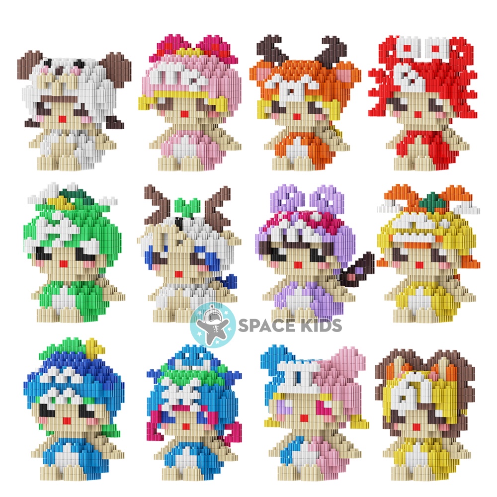 Lego 12 cung hoàng đạo 3d mini, Lego cung hoàng đạo mini, lắp ráp mô hình 12 cung hoàng đạo