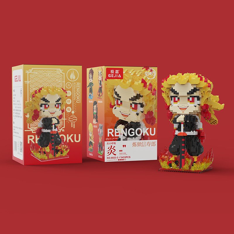Mô hình lắp ráp Thanh Gươm Diệt Quỷ - Kimetsu no Yaiba 2500 mảnh ghép Hãng Gejia