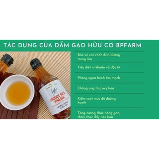 [PBFARM] Giấm gạo lứt hữu cơ 200ml