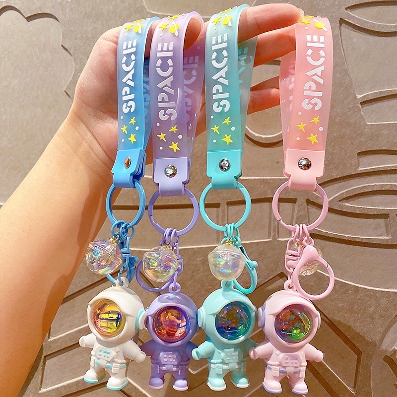 Móc khoá Phi Hành Gia Pastel A26 Dễ Thương, Móc Chìa Khoá Phi Hành Gia Ô tô/ Xe Máy Màu Pastel Đáng Yêu
