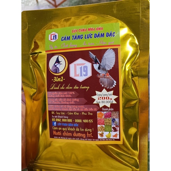 Cám tăng lực đậm đặc lũy chào mào đấu