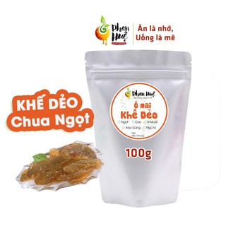 Ô mai Khế dẻo chua ngọt Phan Huệ túi Zip 100g.đặc sản Hà Nội