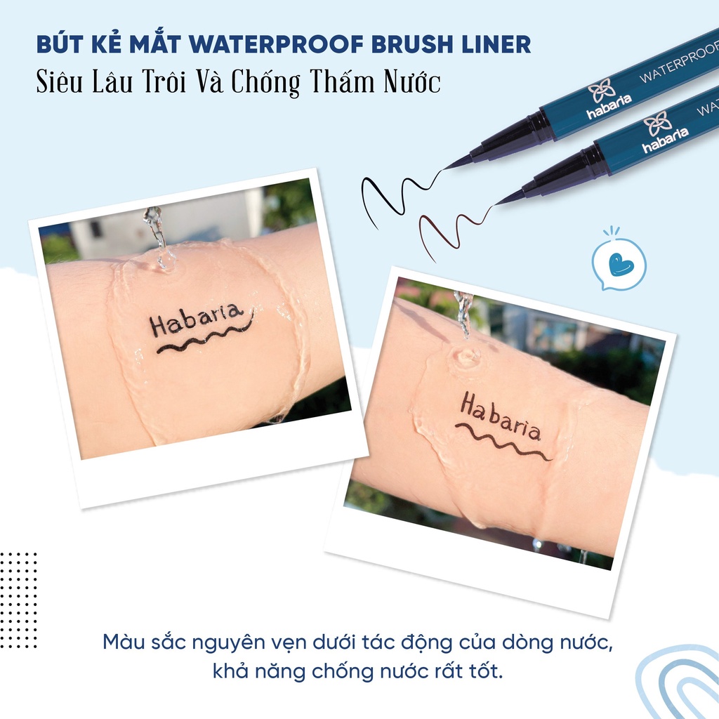 Bút Kẻ Mắt Nước Habaria Waterproof Brush Liner