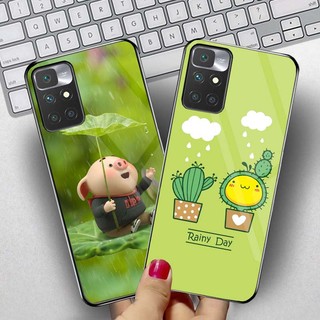 Ốp Lưng Xiaomi Redmi 10 Mặt kính cường lực