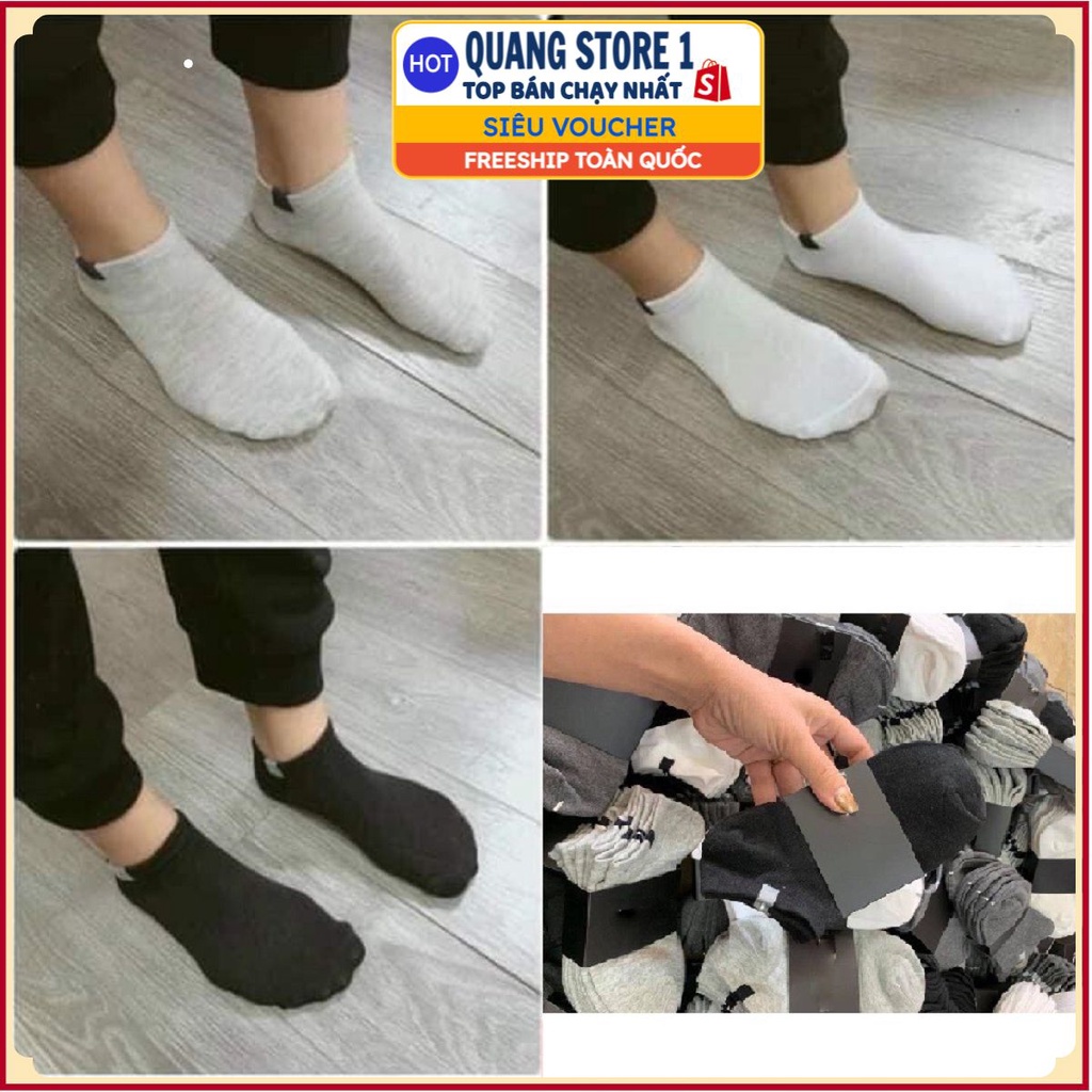Tất Nam Nữ ZAZA Trơn Cổ Ngắn Thời Trang Cao Cấp Mầu Basic Chất Cotton 100% Giãn Thấm Hút Hàng Nhập Khẩu Chính Hãng GC01